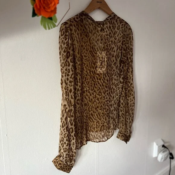 NWT Dolce and Gabbana D&G 100% silk leopard 44/30 - Picture 6 of 14